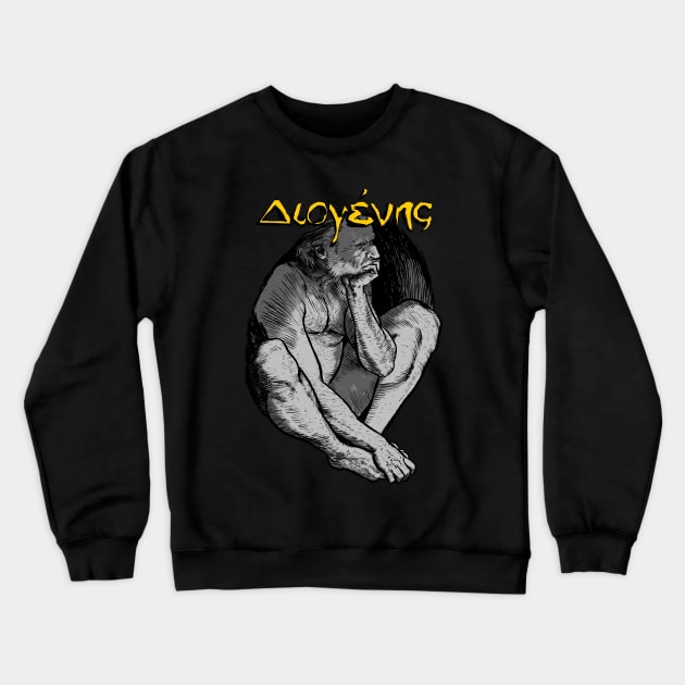 Diogenes Crewneck Sweatshirt by Cyborg One